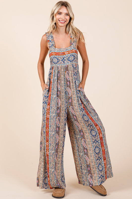 Boho Print Jumpsuit