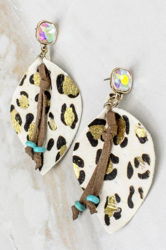 Leopard Hide Earrings