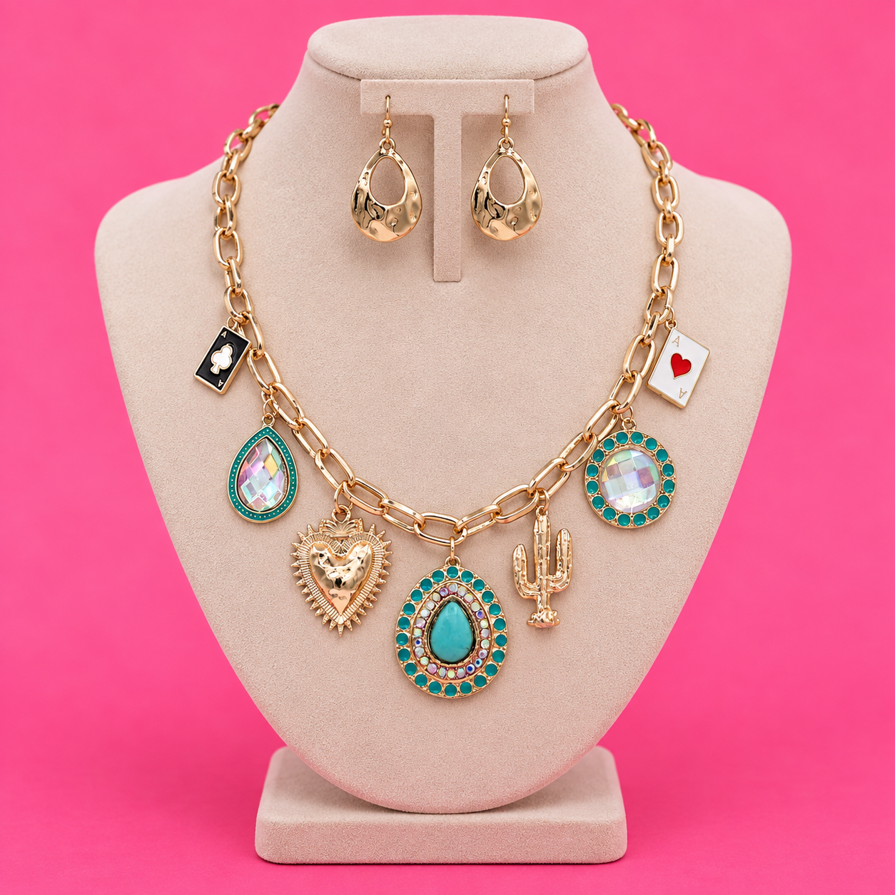 Western Statement Charm Jewelry Set