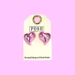 Morphed Heart Earrings