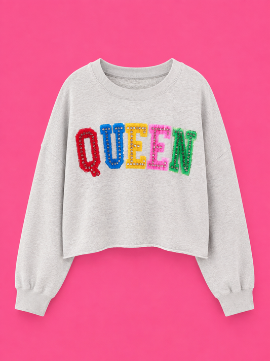 Queen Rhinestone Sweatshirt