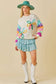 Multi Sparkle 3DFlower Sweater