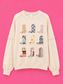 Vintage Boot Sweatshirt- Ivory