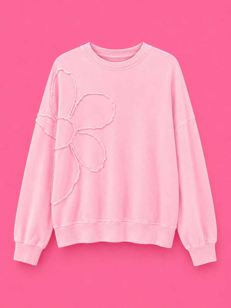 Daisy Pop Sweatshirt - Pink