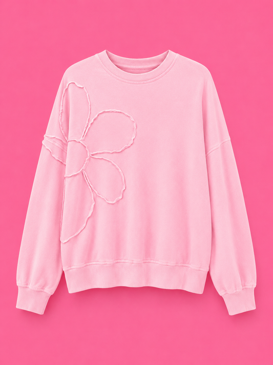 Daisy Pop Sweatshirt - Pink