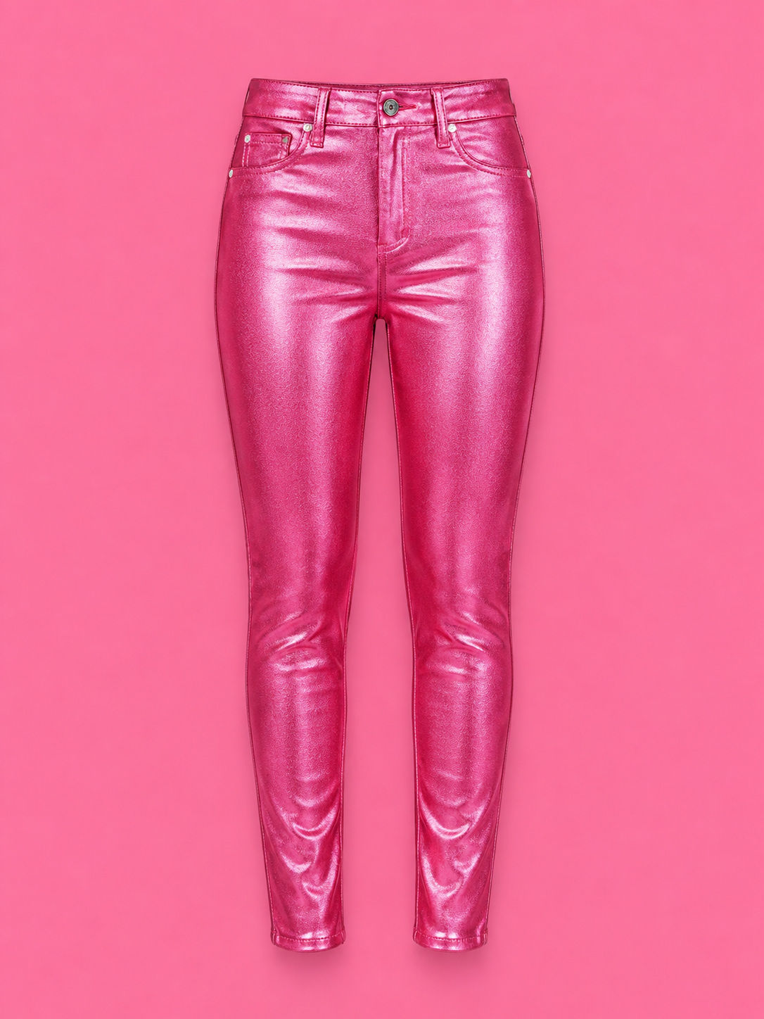 YMI High-Rise Hyperstretch Metallic Skinny