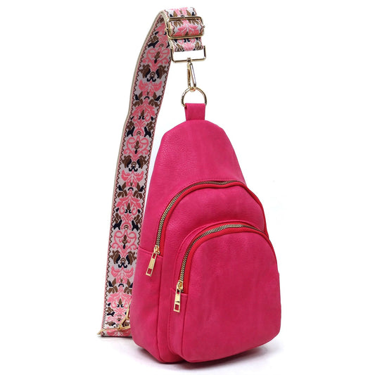 Stylish Sling Crossbody - Pink