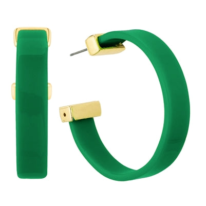 The Pop of Color Green Earrings