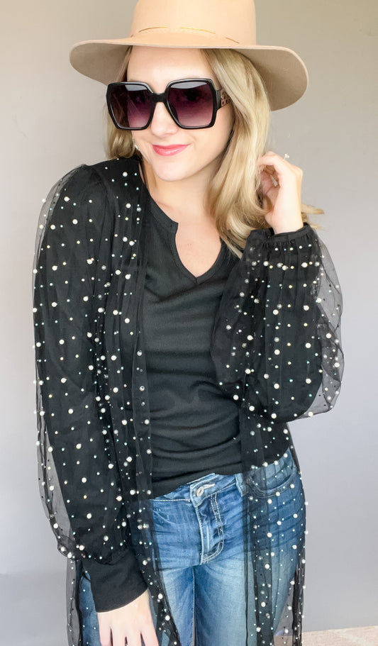 Just my Vibe Mesh Cardigan