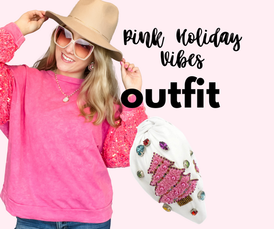 Pink Holiday Vibes Outfit