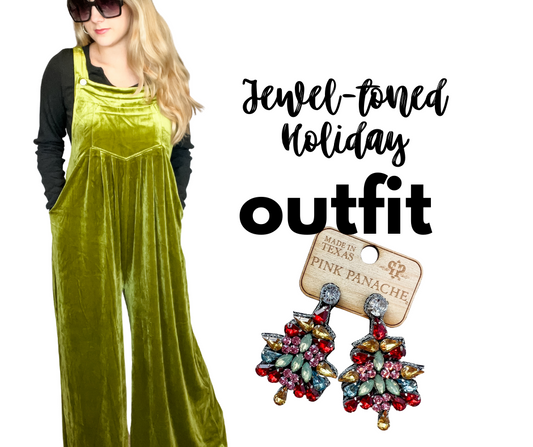 Jewel-Toned Holiday Outfit