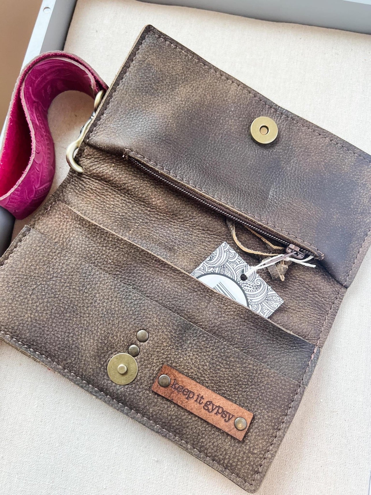 Snap and Zip Wallet with Wristlet