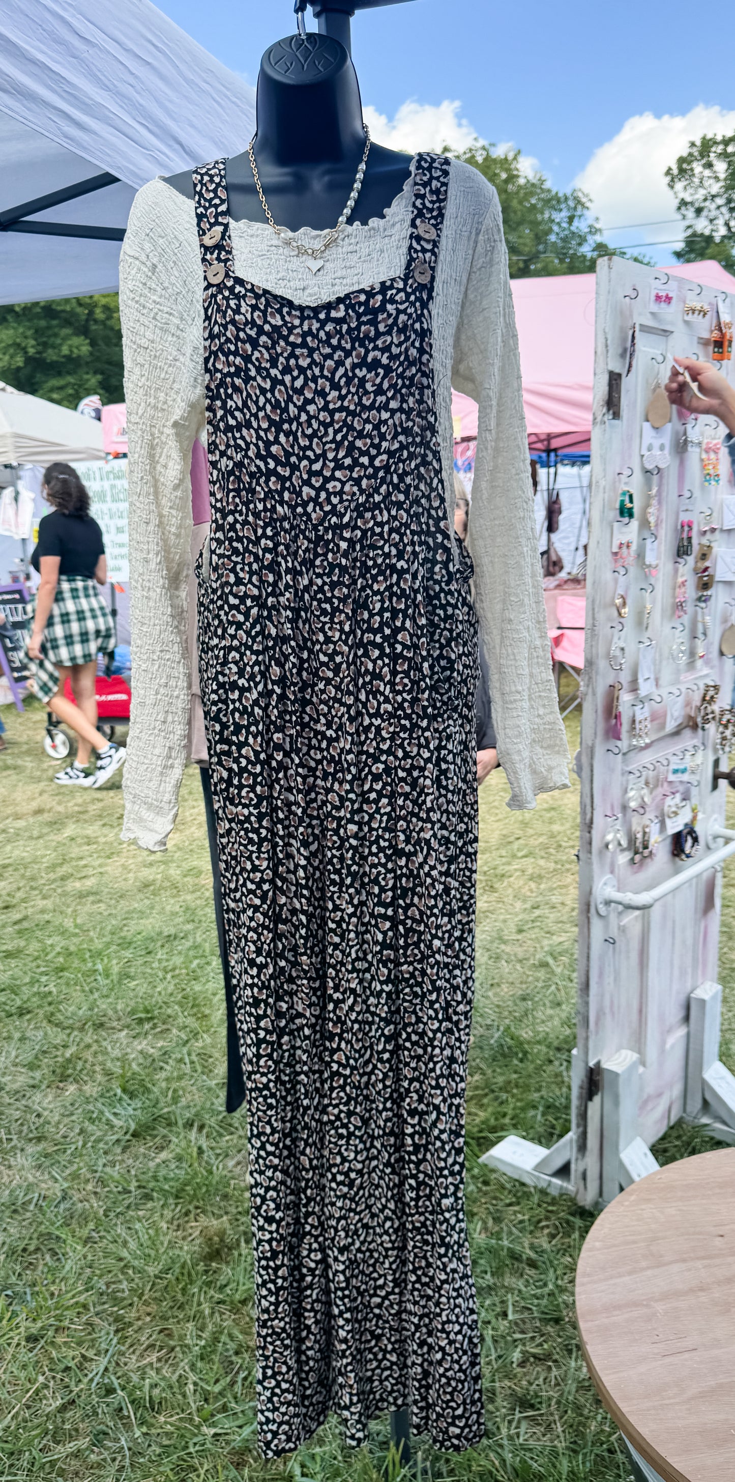 Black Cheetah Statement Jumpsuit