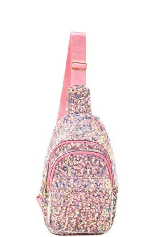 Sparkly Sling Bag - Pink