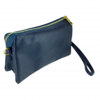 Navy Large 5 Compartment Crossbody/Wristlet