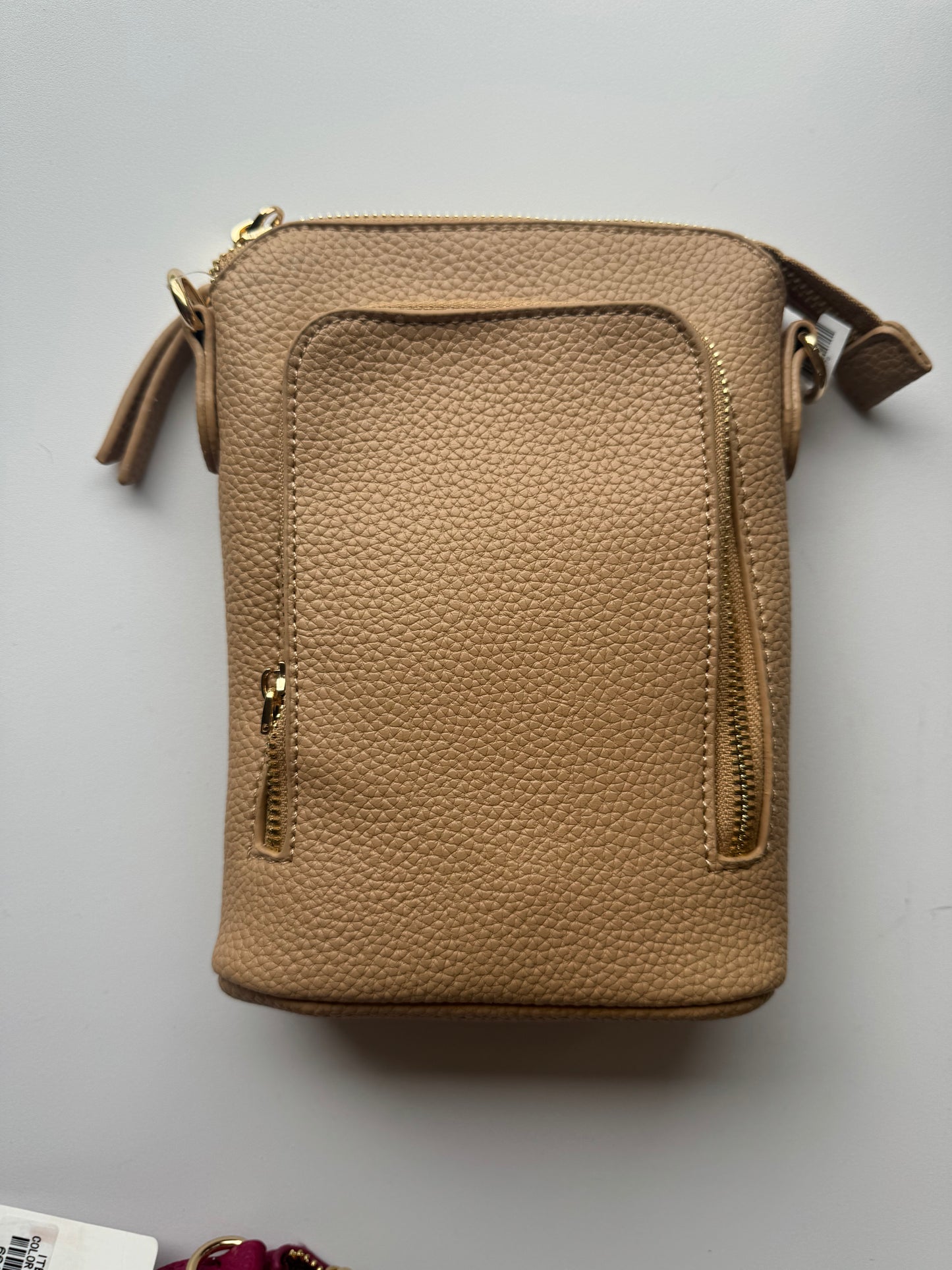 3 Zipper Crossbody - Tan