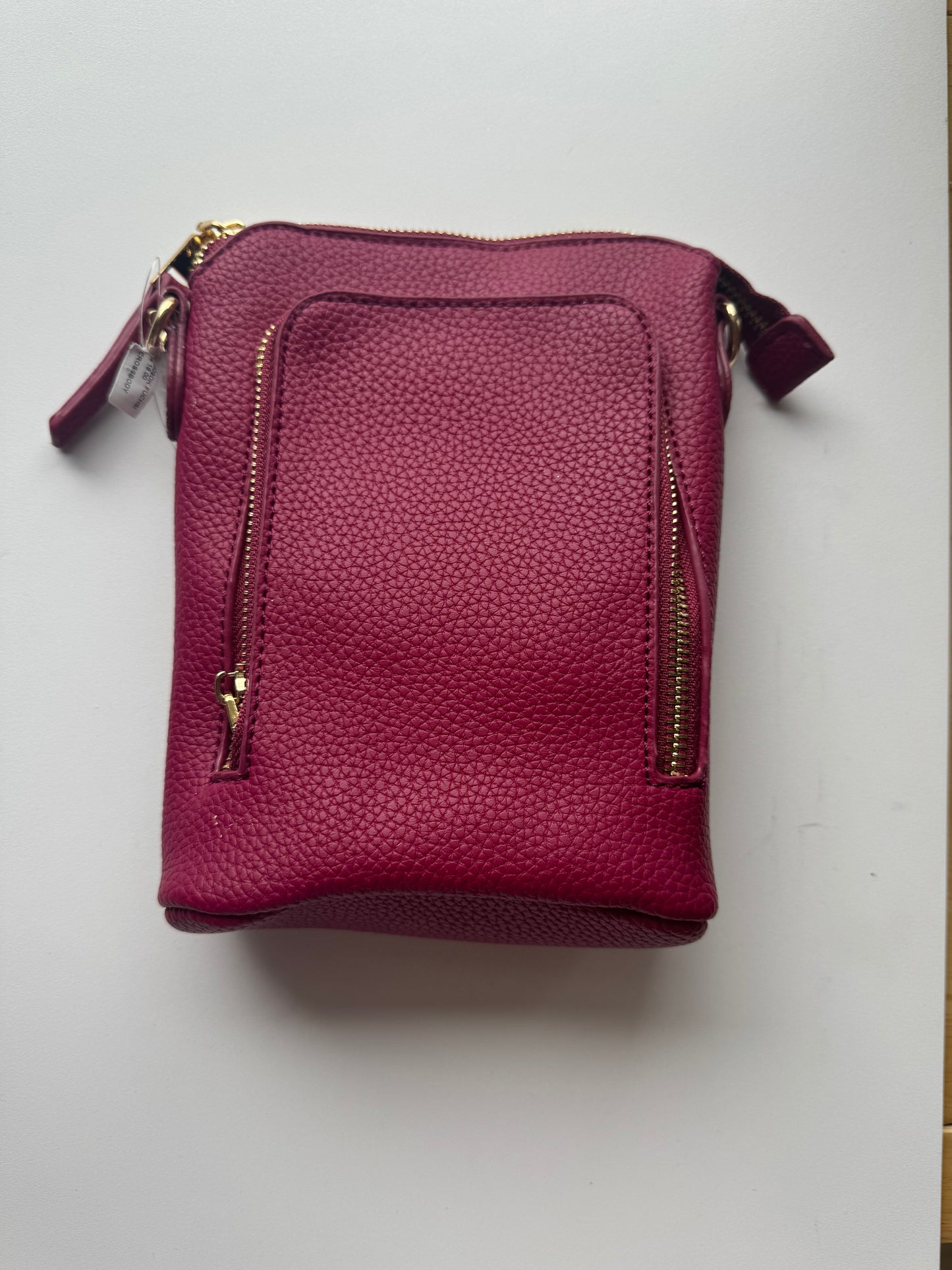 3 Zipper Crossbody - Magenta