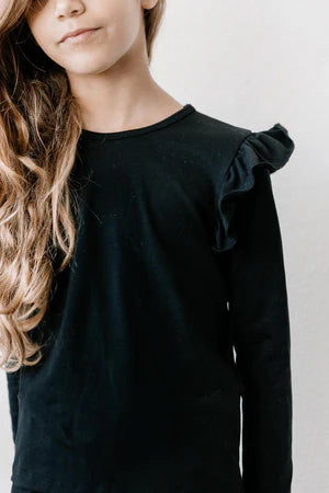 Black Ruffle Babes Shirt