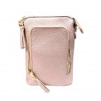 3 Zipper Crossbody - Pink Champagne