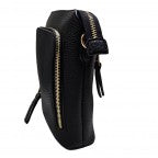 3 Zipper Crossbody - Black