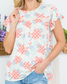 Dotted and Peachy Babydoll Blouse