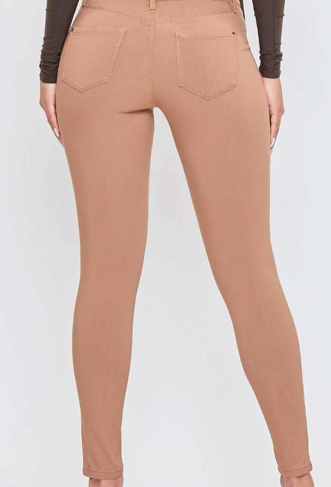 Hyperstretch Mid-Rise Skinny Jean - Almond