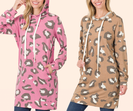 Leopard Tunic Top - 2 Colors