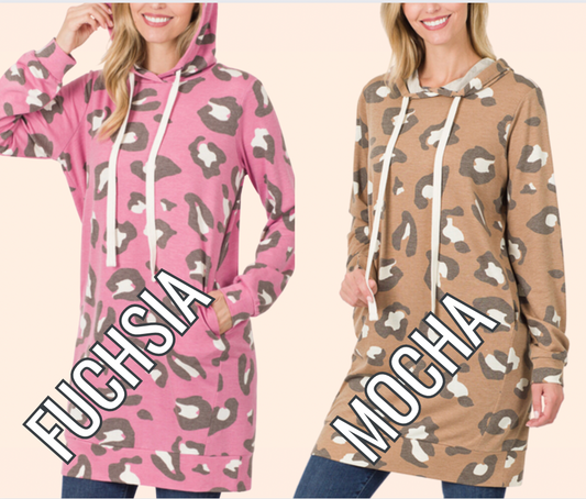 Leopard Tunic Top - 2 Colors