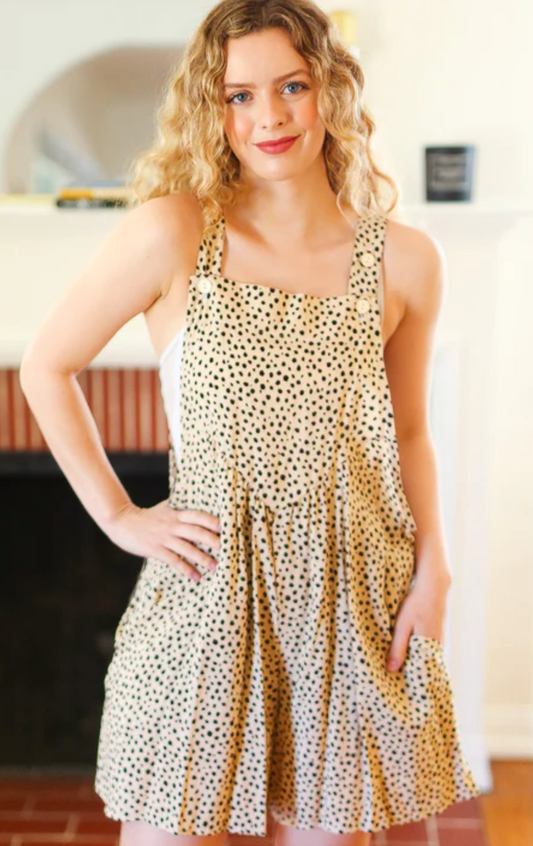 Trendy Spotted Overalls