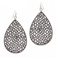Laser Cut Earrings - Black or Ivory