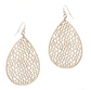 Laser Cut Earrings - Black or Ivory
