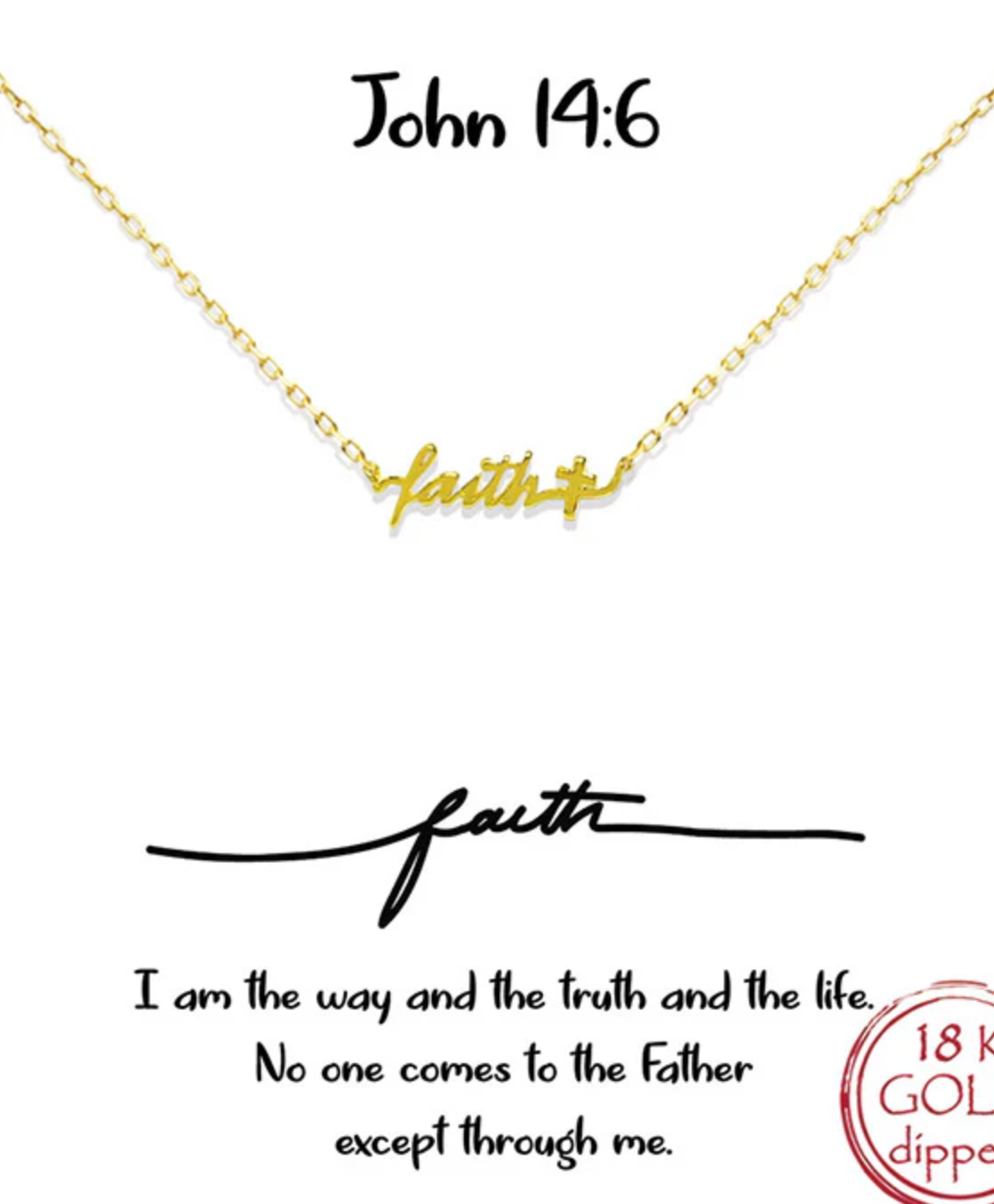 Faith Necklace - Gold or Silver