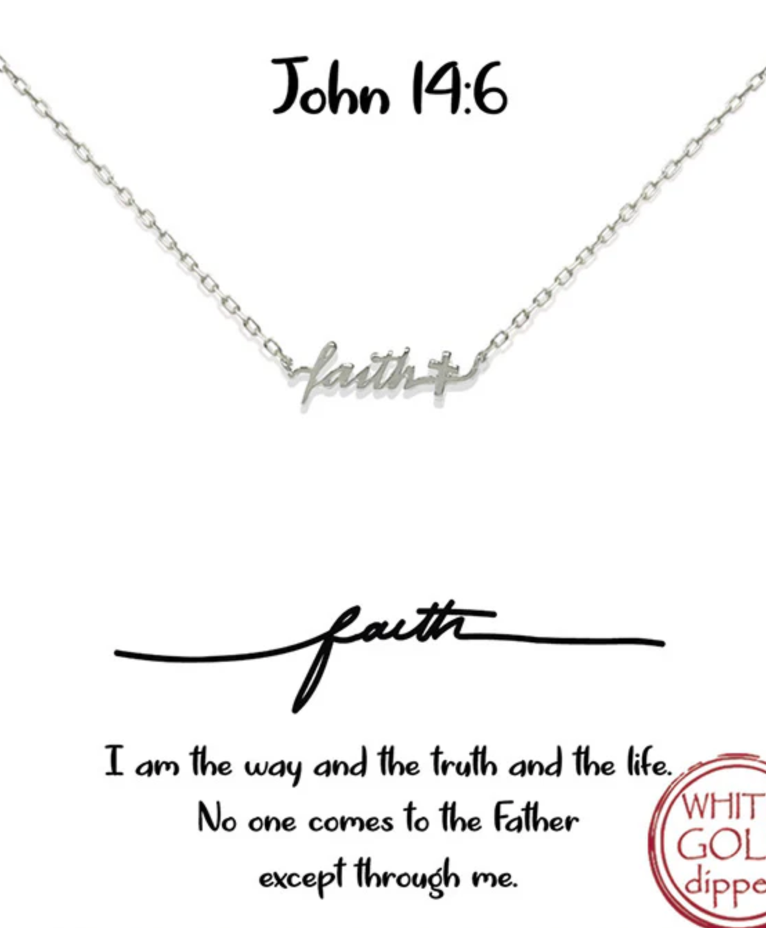 Faith Necklace - Gold or Silver