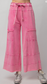 Mineral Washed Pants - Barbie Pink