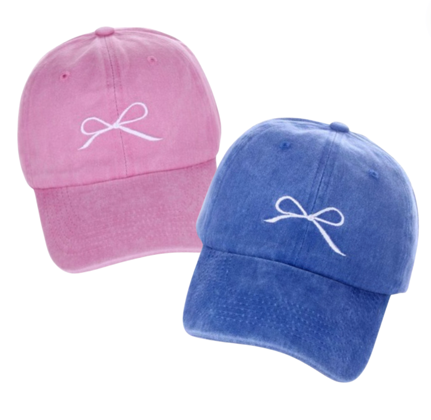 Embroidered Bow Ballcap