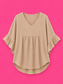 Taupe Babydoll Top