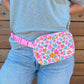 Quilted Belt Bag - Sage Bloom