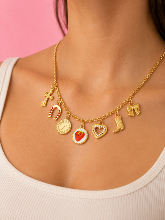 Strawberry Charm Necklace