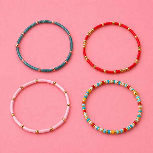 Colorful Ball Beaded Bracelet