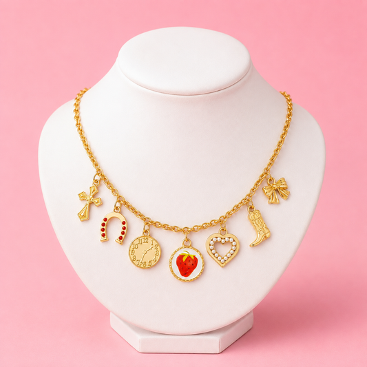 Strawberry Charm Necklace
