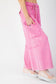 Mineral Washed Cargo Pants - Barbie Pink