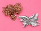 Paisley Boho Hair Claw Clips
