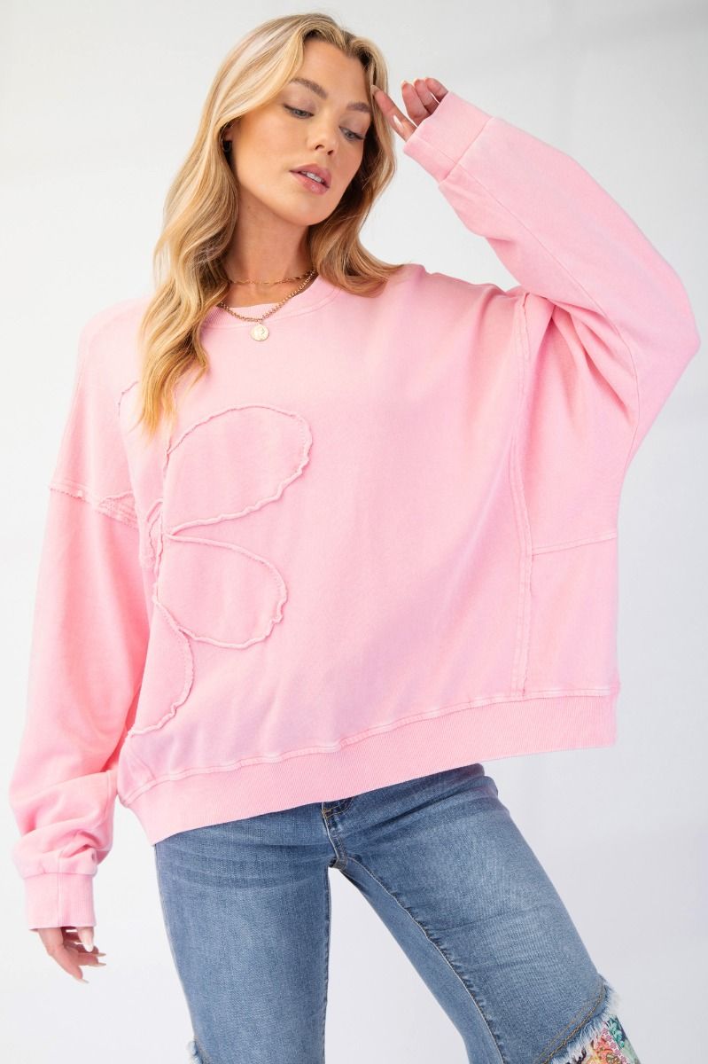 Daisy Pop Sweatshirt - Pink