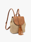 Vegan Leather Straw Backpack - 3 Colors