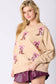 Ribbon & Boots Sequins Embroidery Sweatshirt