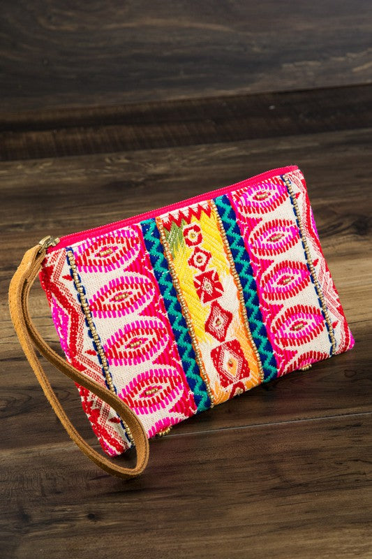 Vivid Pattern Clutch