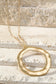 Hammered Metal Open Circle Necklace