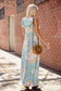 Mint Floral Maxi Dress
