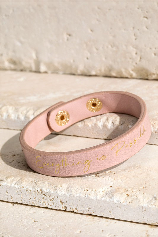 Everything is Possible Wrap and Snap Bracelet