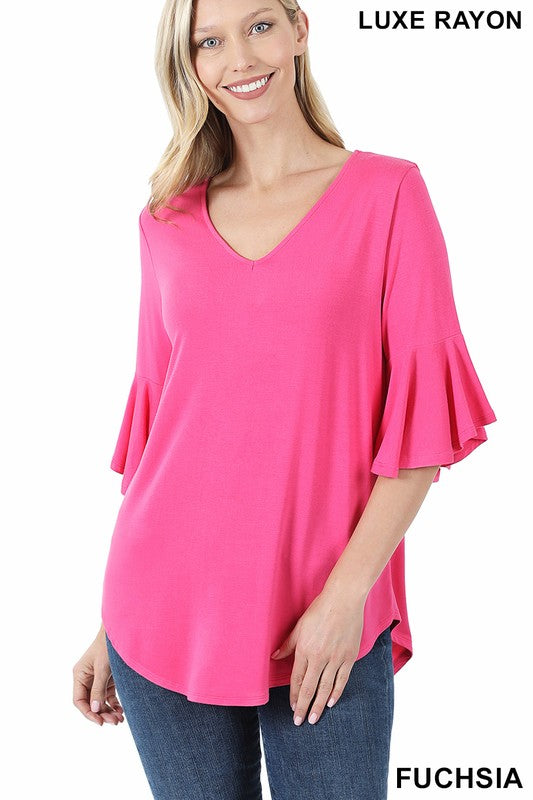 Waterfall Sleeve Blouse